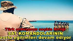 Türk ordusunun seçkin birliği SAT komandolarının zorlu eğitimleri devam ediyor 