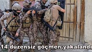 Van'da 14 düzensiz göçmen yakalandı