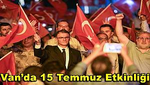 Van'da 15 Temmuz etkinliği