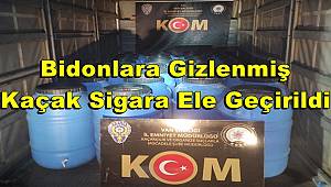 Van'da Bidonlara Gizlenmiş Kaçak Sigara Ele Geçirildi 