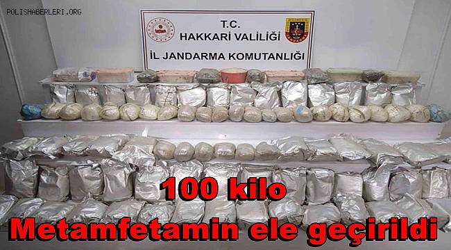 Yüksekova ilçesinde 100 kilo uyuşturucu ele geçirildi 