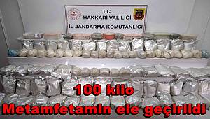 Yüksekova ilçesinde 100 kilo uyuşturucu ele geçirildi 