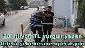 Adana’da 28 milyon TL vurgun yapan tefeci şebekesine operasyon