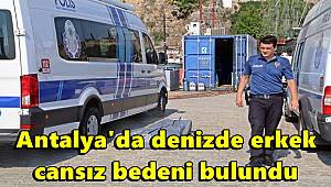 Antalya'da denizde erkek cansız bedeni bulundu