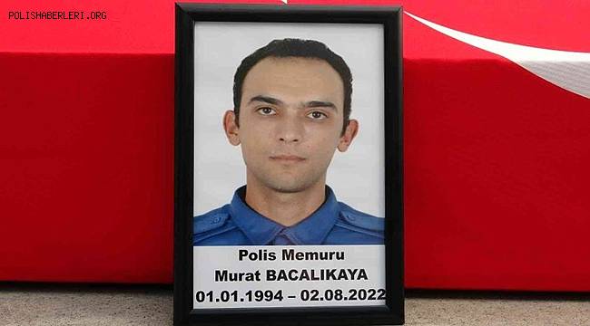 Beyin kanaması sonucu hayatını kaybeden polis memuruna son görev 