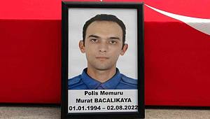 Beyin kanaması sonucu hayatını kaybeden polis memuruna son görev 