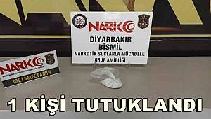 Diyarbakır'da narkotik uygulamasında 1 tutuklanma