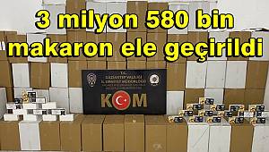 Gaziantep'te 3 milyon 580 bin makaron ele geçirildi 