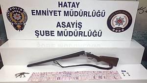 Hatay’da pompalı tüfekle hırsızlık yapan şüpheli yakalandı 