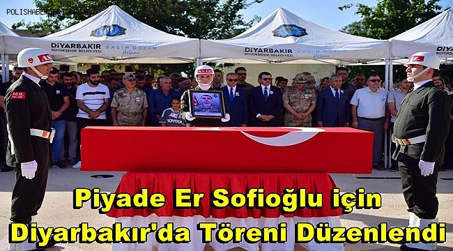 Hatay'da şehit olan Piyade Er Sofioğlu için Diyarbakır'da cenaze töreni düzenlendi 