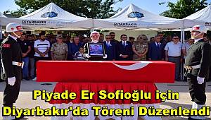 Hatay'da şehit olan Piyade Er Sofioğlu için Diyarbakır'da cenaze töreni düzenlendi 