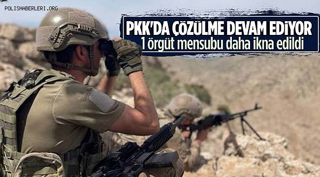 İçişleri Bakanlığı duyurdu, 1 terörist daha ikna yoluyla teslim oldu 