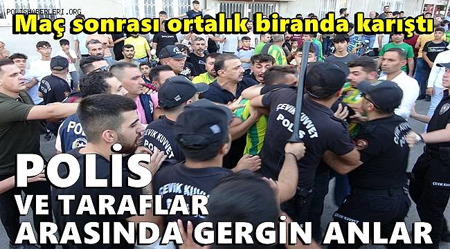 Maç sonrası ortalık biranda karıştı 