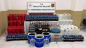 Malatya'da bin 100 litre kaçak alkol ele geçirildi 