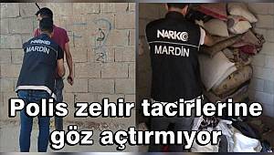 Mardin'de polis zehir tacirlerine göz açtırmıyor 