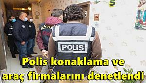 Mersin'de konaklama ve araç firmaları denetlendi 