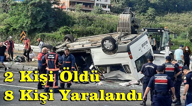 Ordu'da mevsimlik tarım işçilerini taşıyan minibüs ile hafif ticari araç çarpıştı