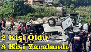 Ordu'da mevsimlik tarım işçilerini taşıyan minibüs ile hafif ticari araç çarpıştı