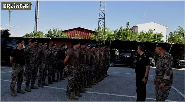 Özel harekât polisleri Erzincan’dan Suriye’ye uğurlandı 