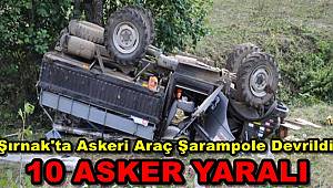 Şırnak'ta Askeri Araç Şarampole Devrildi: 10 Yaralı