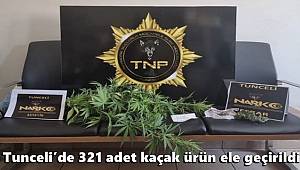 Tunceli’de 321 adet kaçak ürün ele geçirildi 