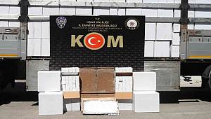 Uşak’ta 1 milyonu dolu 13 milyona kaçak makaron ele geçirildi 