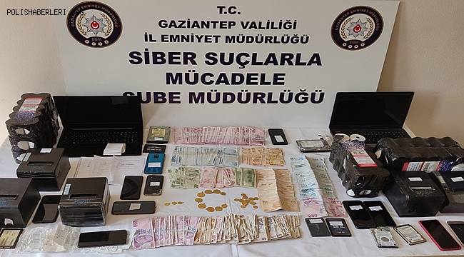 Gaziantep'te kumar ve yasa dışı bahis operasyonuna 15 gözaltı 