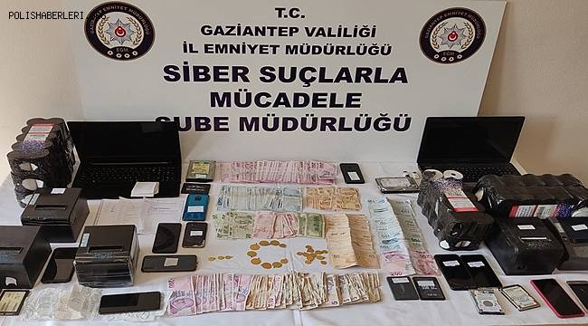 Gaziantep'te kumar ve yasa dışı bahis operasyonuna 15 gözaltı