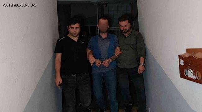 Polis silahla yaralama şüphelisini binanın çatısında yakaladı 