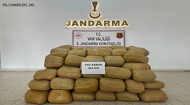 Van'da 364 kilo uyuşturucu ele geçirildi