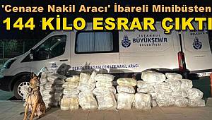 Adana'da 'İBB Cenaze Nakil Aracı' İbareli Minibüsten 144 Kilo Esrar Çıktı