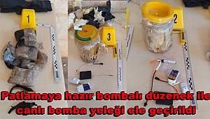Afrin'de patlamaya hazır bombalı düzenek ile canlı bomba yeleği ele geçirildi 