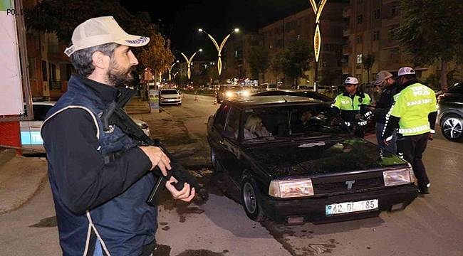 Aksaray’da polis uzun namlulu silahlarla ‘şok’ uygulama yaptı