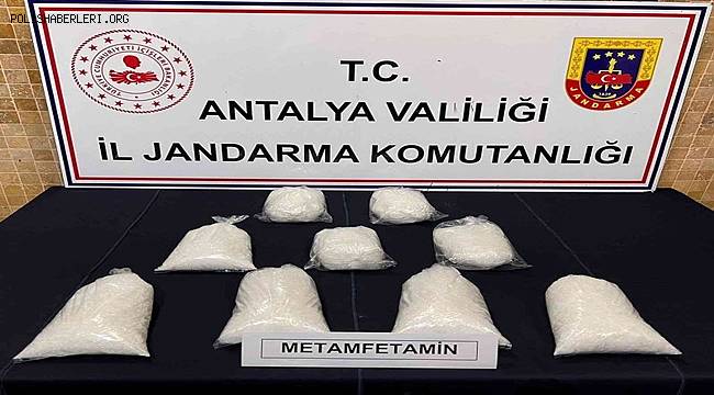 Antalya’da 5,5 kilo metamfetamin ele geçirildi 