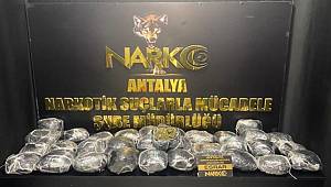 Antalya'da uyuşturucu operasyonunda bir kişi yakalandı 