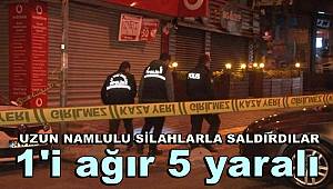 Bahçelievler'de bir işyerine uzun namlulu silahlarla saldırı düzenlendi, 1'i ağır 5 yaralı 