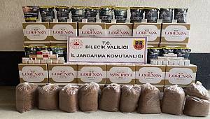 Bilecik’te 255 kilogram kaçak tütün ele geçirildi