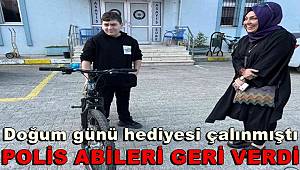 Doğum günü hediyesi çalınmıştı, polis abileri geri verdi