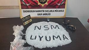Hatay’da 1 kilo 640 gram metamfetamin ele geçirildi