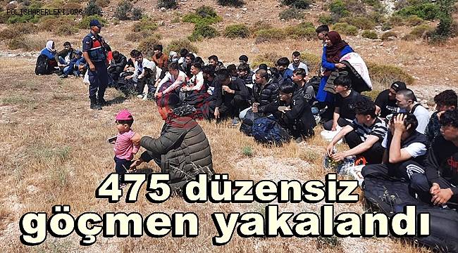 İzmir'de 475 düzensiz göçmen yakalandı 
