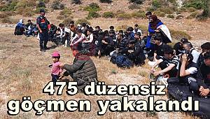 İzmir'de 475 düzensiz göçmen yakalandı 