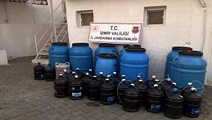 İzmir'de binlerce litre kaçak içki ele geçirildi 