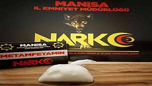 Manisa’da durdurulan araçta 1 kilogram metamfetamin ele geçirildi 
