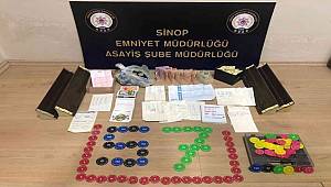 Sinop’ta polisten kumar baskını 