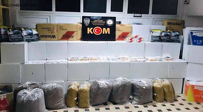 Hatay’da kaçak tütün ve makaron operasyonu