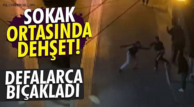 İzmir'de 2 kişinin yaralandığı sokak ortasındaki bıçaklı kavga kamerada 