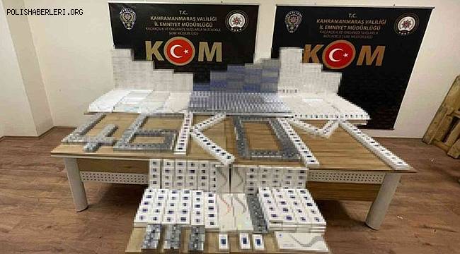 Kahramanmaraş’ta 4 bin adet kaçak sigara ele geçirildi