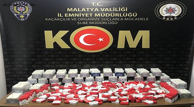 Malatya polisinden kaçakçılara operasyon 