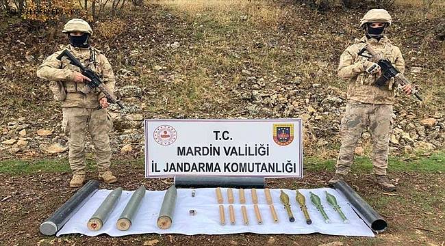 Mardin’de arazide terör örgütüne ait 11 adet roket mühimmatı ele geçirildi 