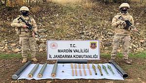Mardin’de arazide terör örgütüne ait 11 adet roket mühimmatı ele geçirildi 